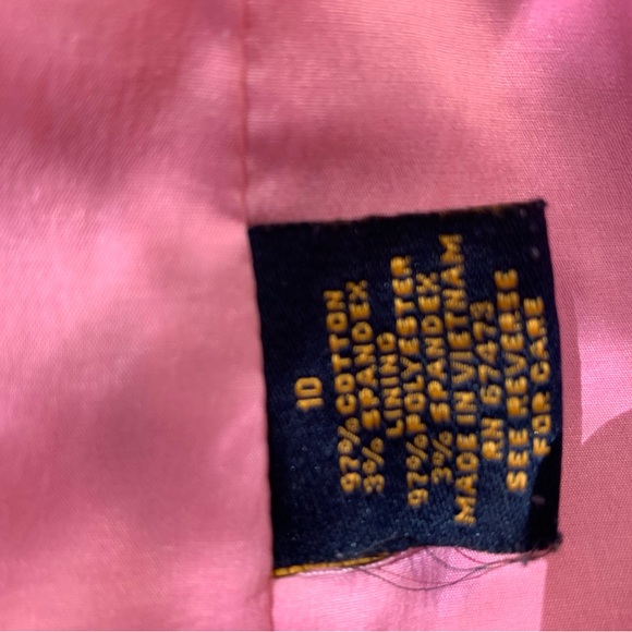 Just Taylor Dress Pink and Yellow v-neck ruffle - Picture 6 of 12